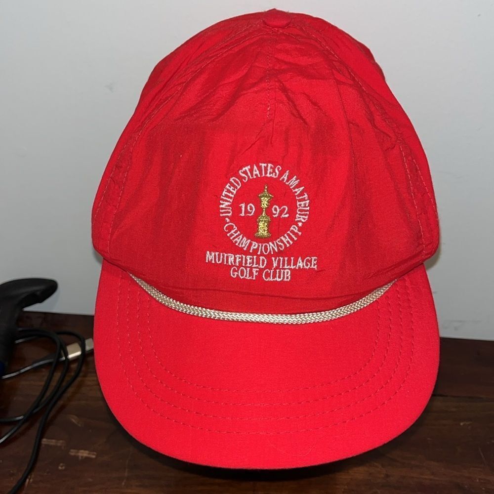 Vintage 1992 Us Amateur Open Muirfield Village Golf Championship Club Corded Cap